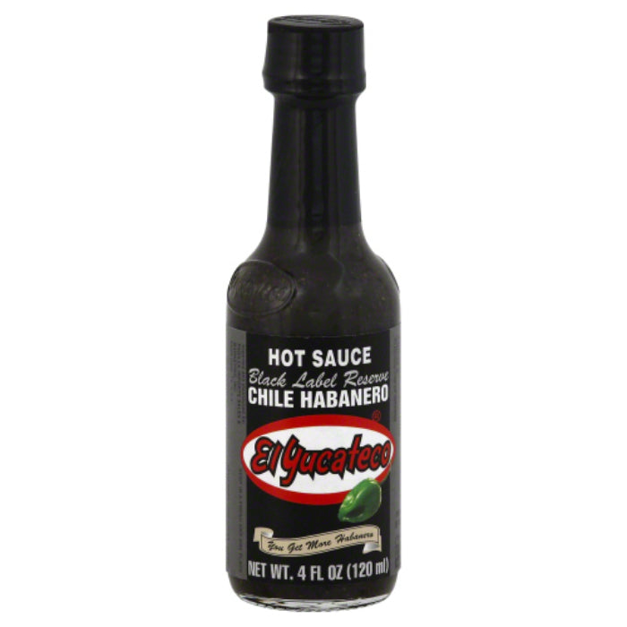 El Yucateco Sauce Hot Chile Habanero 4 Oz – Packung mit 12 Stück