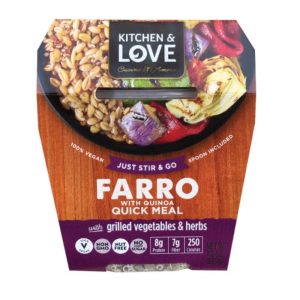 Küche und Liebe – Farro Mahlzeit gegrilltes Gemüse & Kräuter, 7.9 Unzen Packung