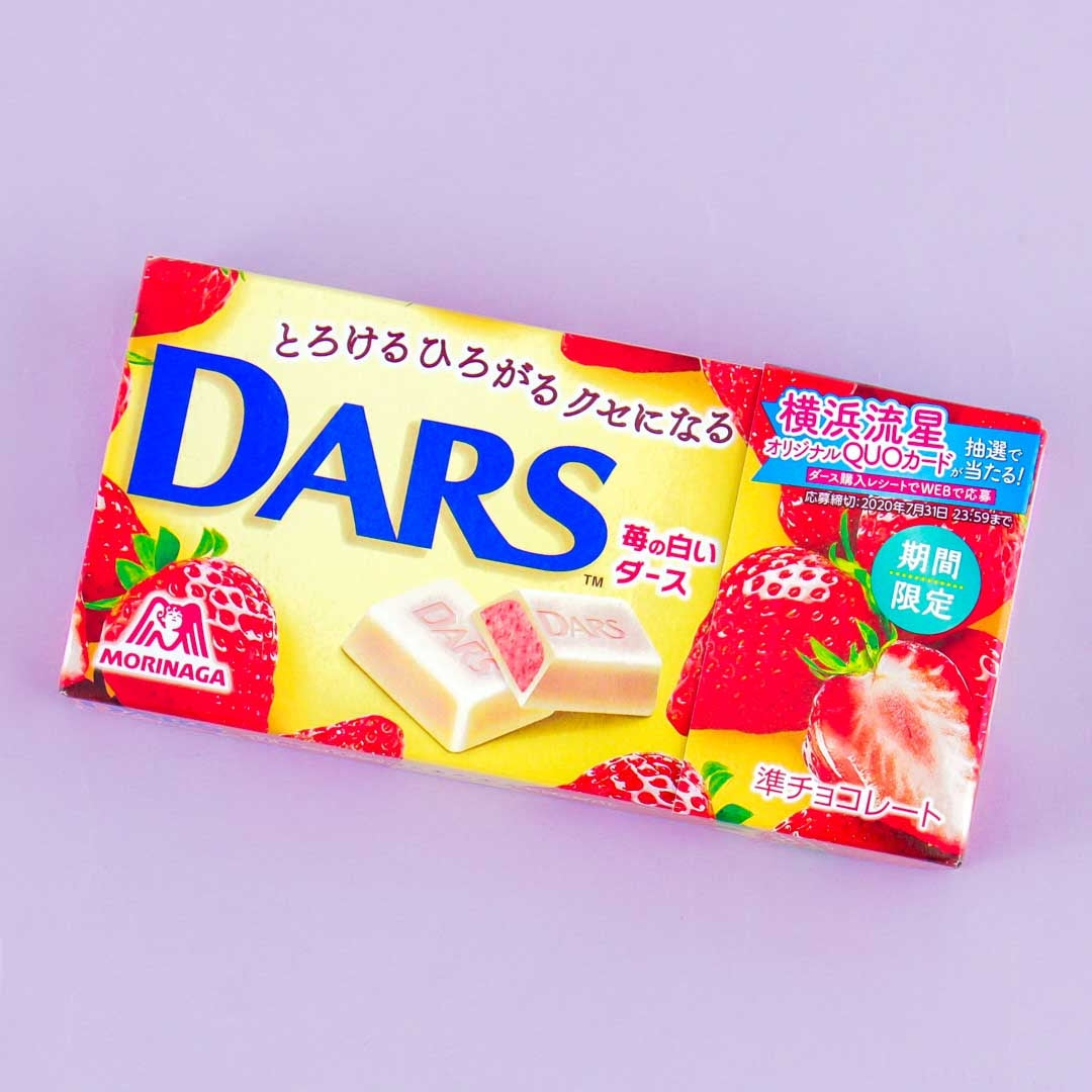 Dars Erdbeere weiße Schokolade