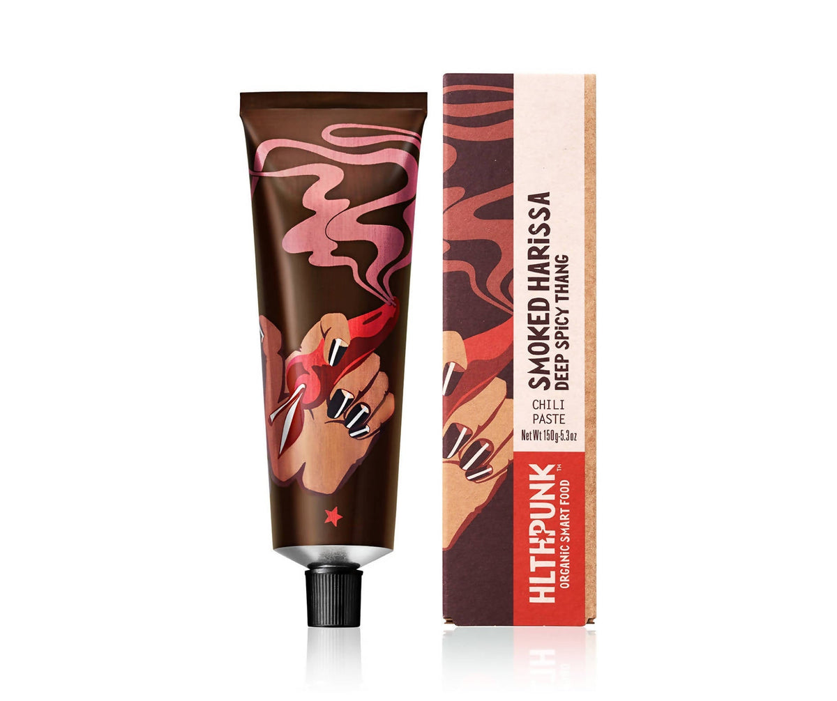 HlthPunk HARISSA Chili Paste Bio Tube (Tiefwürziger Thang) – 8 x 150g