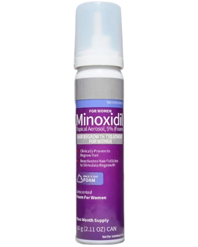 Kirkland Minoxidil für Damen 5% Schaum Haar Nachwachsen Behandlung, 1 Flasche