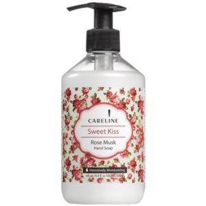 Careline süßer Kuss Rosenmoschus Handseife, koscher für Passover, feuchtigkeitsspendende Formel, 16,9 oz