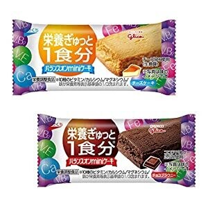 Glico, Balance auf Mini-Kuchen, Schokolade Brownie / Käsekuchen, 20 Riegel in 1 Box