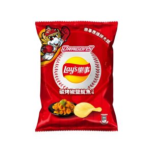 Lay’s Kartoffelchips gegrillter Tintenfisch mit Salz und Pfeffer (Taiwan)