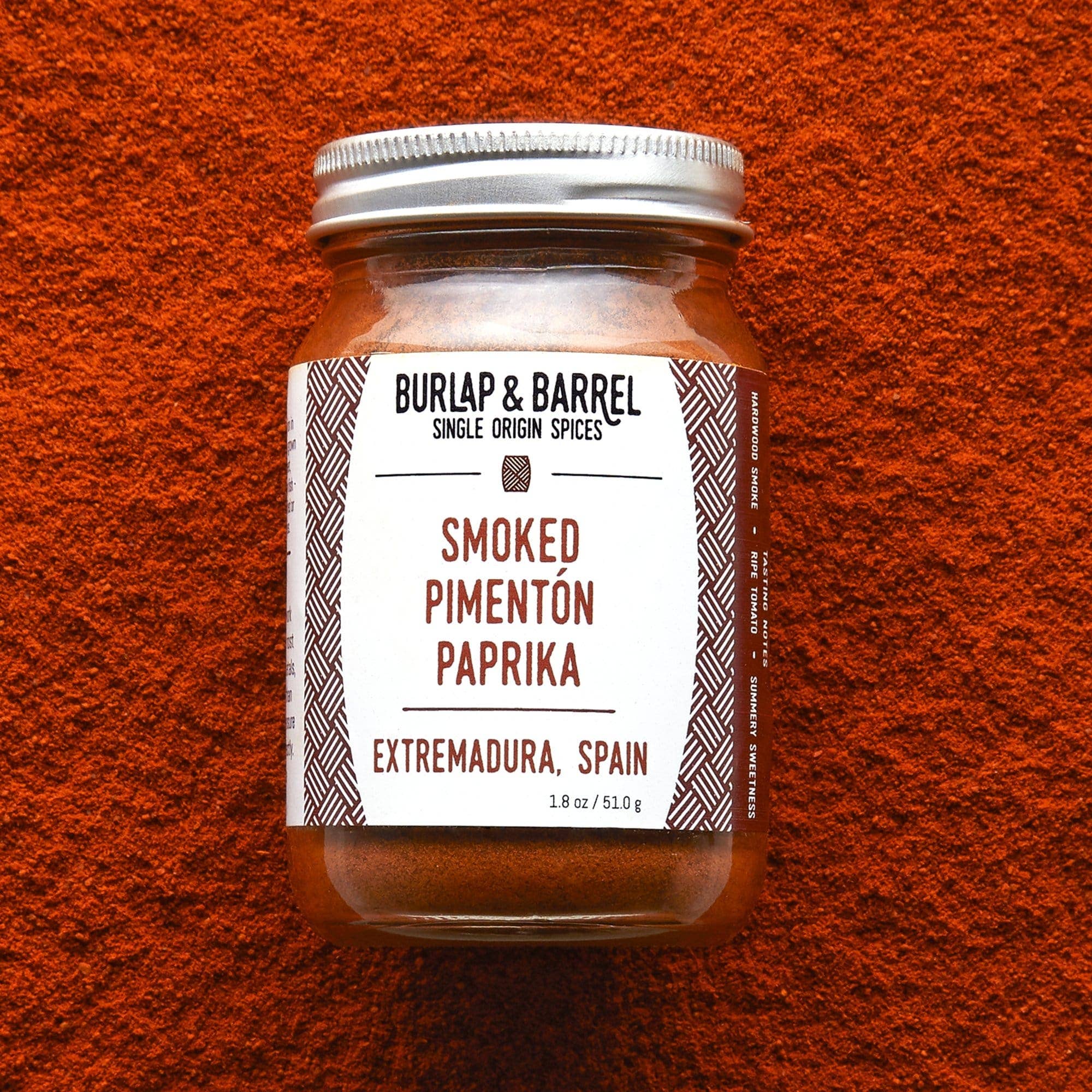 Sackleinen & Fass – Geräucherter Pimenton Paprika – Single Origin Spice & Seas