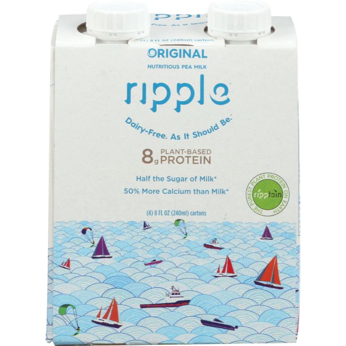 Ripple – Milch Aseptic Original, 32 Fl Oz (4er Packung) – Packung mit 4 Stück