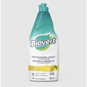 Biovert – Spülmittel Liquid Zitrone, 23.7 Floz (Packung mit 12)