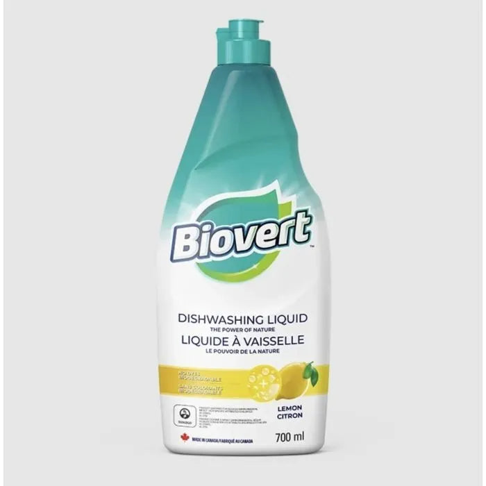 Biovert – Spülmittel Liquid Zitrone, 23.7 Floz (Packung mit 12)