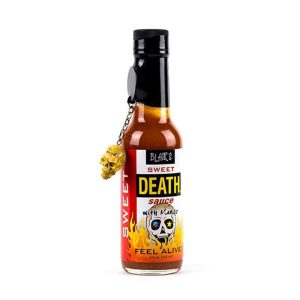 Blair’s süße Todessauce mit Habanero und Schädel Schlüsselanhänger