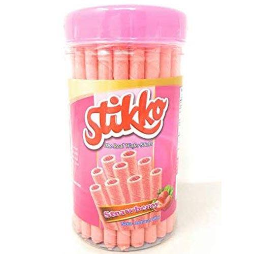 Stikko Erdbeere Waffel Stick im Glas – 14.1 OZ
