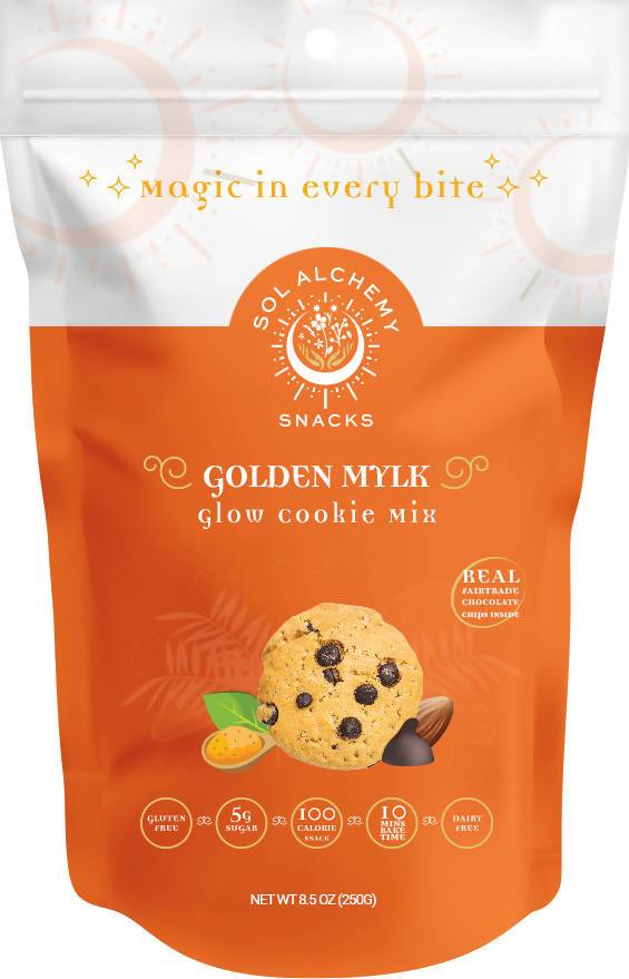 Sol Alchemy Golden Mylk Glow Keks Mischung Tasche – 12 Beutel x 7,4 Unzen Fall