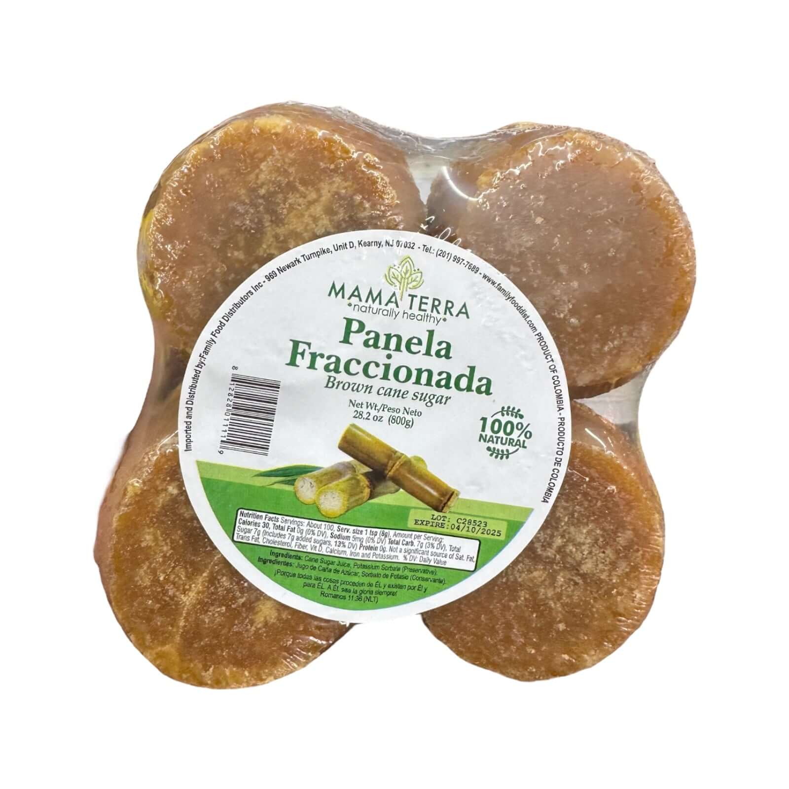 Mama Terra Panela Fraccionada Braunrohr Zucker