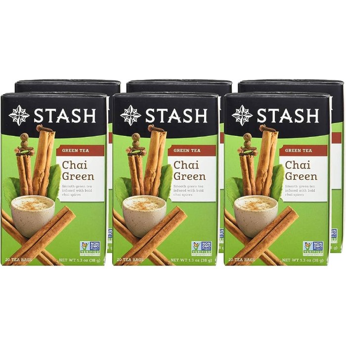 Stash Grüner Chai Tee, 20 Beutel – 6er Packung