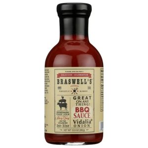 Braswell Soße bbq vidalia Zwiebel, 13,5 Unzen – Packung mit 6