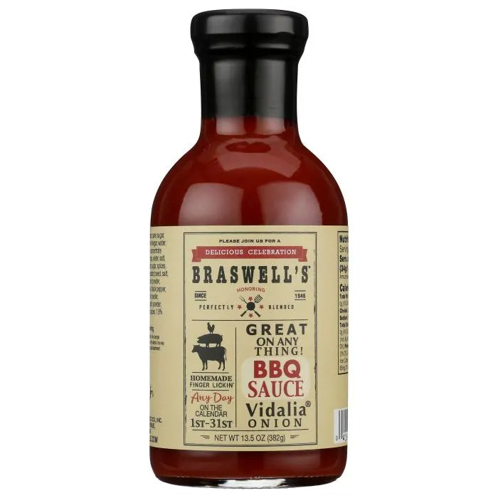 Braswell – Sauce BBQ Vidalia Zwiebel, 13,5 oz – Packung mit 6 Stück