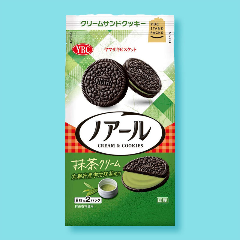 Noir Schwarzer Kakao Plätzchen Sandwiches – Matcha Creme
