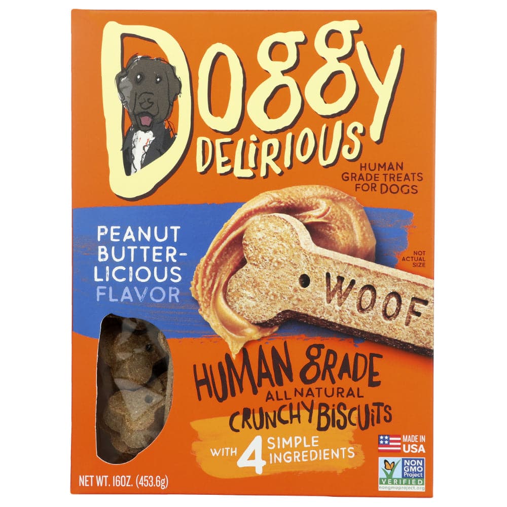 Doggy – Delirious knusprig Erdnussbutter-Licious Bones, 16 Unzen