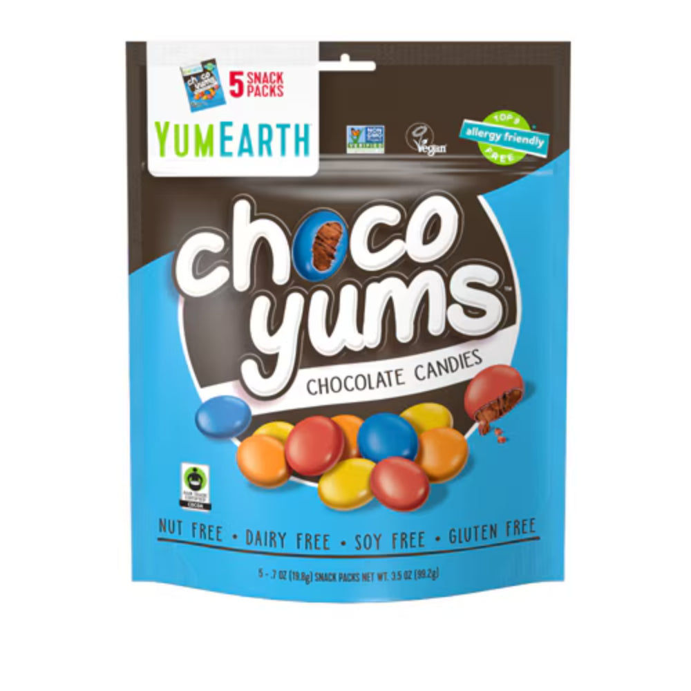 YumEarth – Choco Yums Schokolade Süßigkeiten (Packung mit 5) 3.5OZ (Packung mit 12)