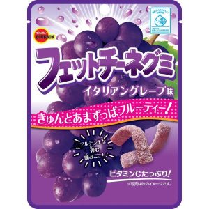 Bourbon Fettuccine Fruchtgummis Italian Grape Geschmack weich und kaubar Süßigkeiten aus Japan – 50g