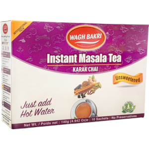 Wagh Bakri Instant Masala Chai Tee ungesüßt – 10 Beutel