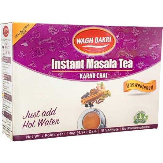Wagh Bakri Instant Masala Chai Tee ungesüßt – 10 Beutel