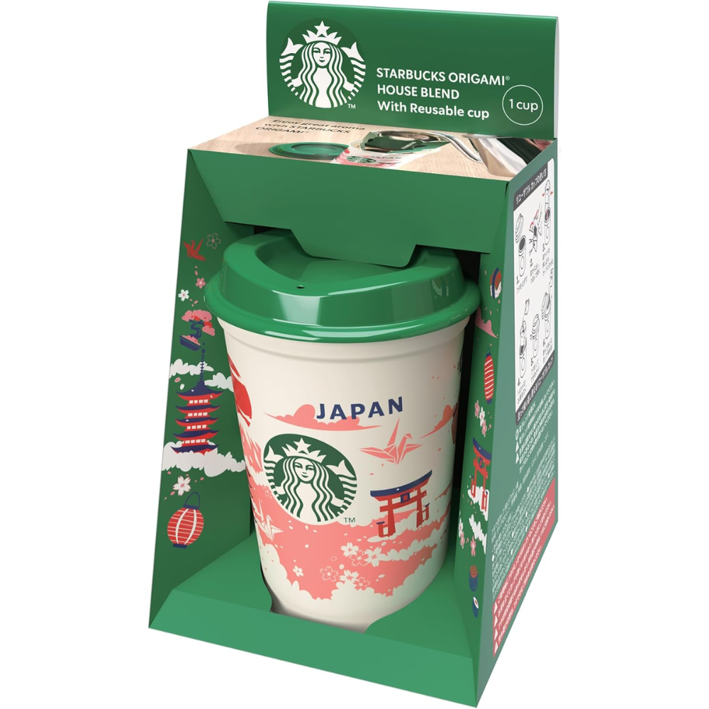 Starbucks Japan Exklusive wiederverwendbare Tasse mit House Blend Kaffee – Tokyo Sakura Mall