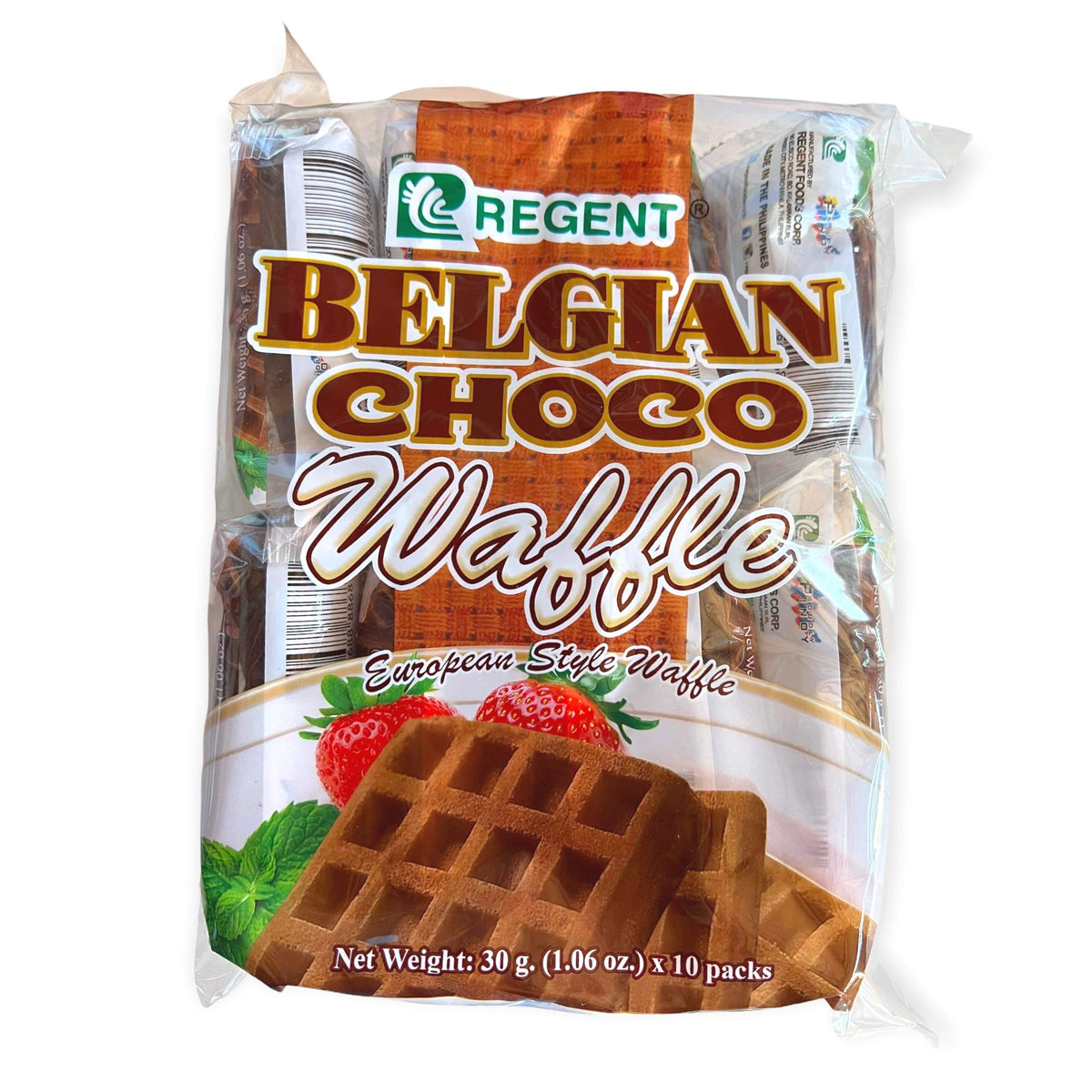 Regent Belgische Choco Waffel – 10er Packung – 300 G