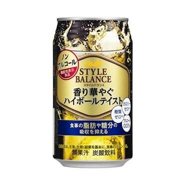Asahi, Japanischer Alkoholfreier Whisky mit Soda-Geschmack, “Style Balance, Hi-Ball”, 350ml