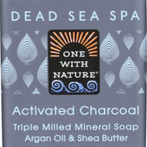 One With Nature Soap Bar Activated Anthrazit 7 Unzen – Packung mit 1 Stück