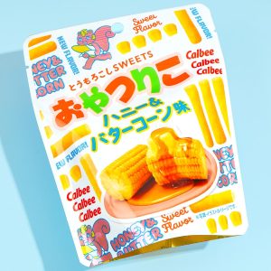 Calbee OyatsuRiko Mais-Snacks – Honig & Butter