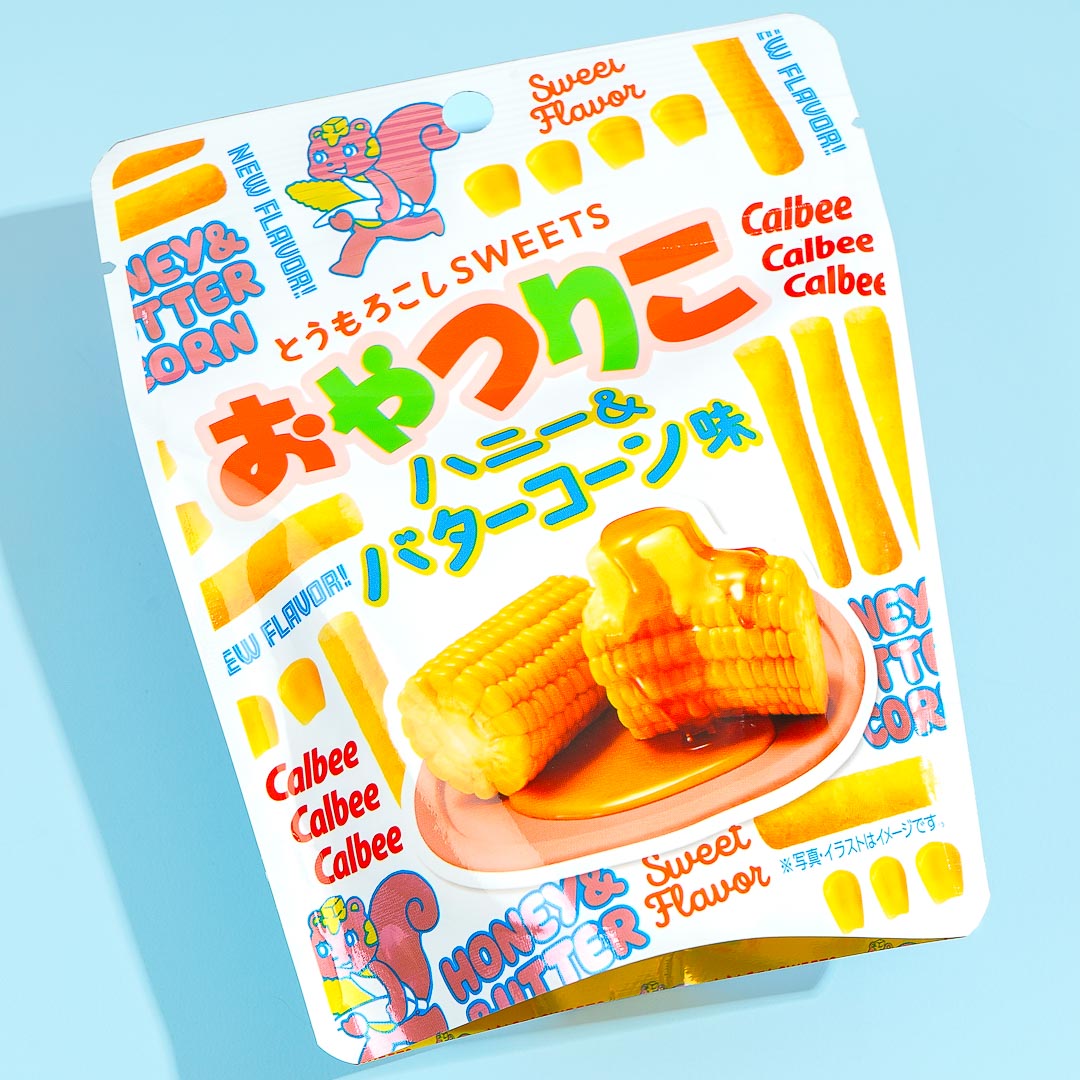 Calbee OyatsuRiko Mais Snacks – Honig & Butter