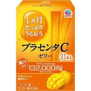 Earth Chemical Rich Moist Placenta C Gelee Mango-Geschmack (1-Monats-Lieferung x 31 Sticks) aus Japan – Tokyo Sakura Mall – 10g