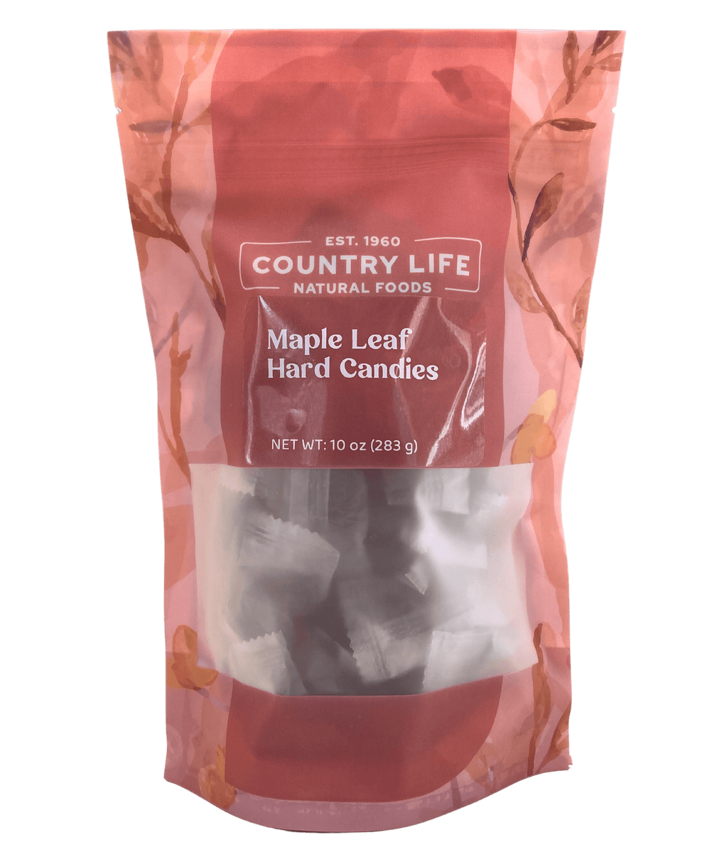 Maple Leaf Hartbonbons, einzeln verpackt