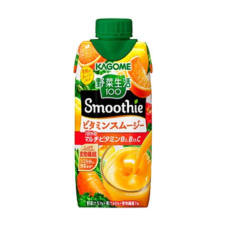 Kagome, Yasai Seikatsu, Smoothie, Vitamin, 100% gemischter Saft, 330ml