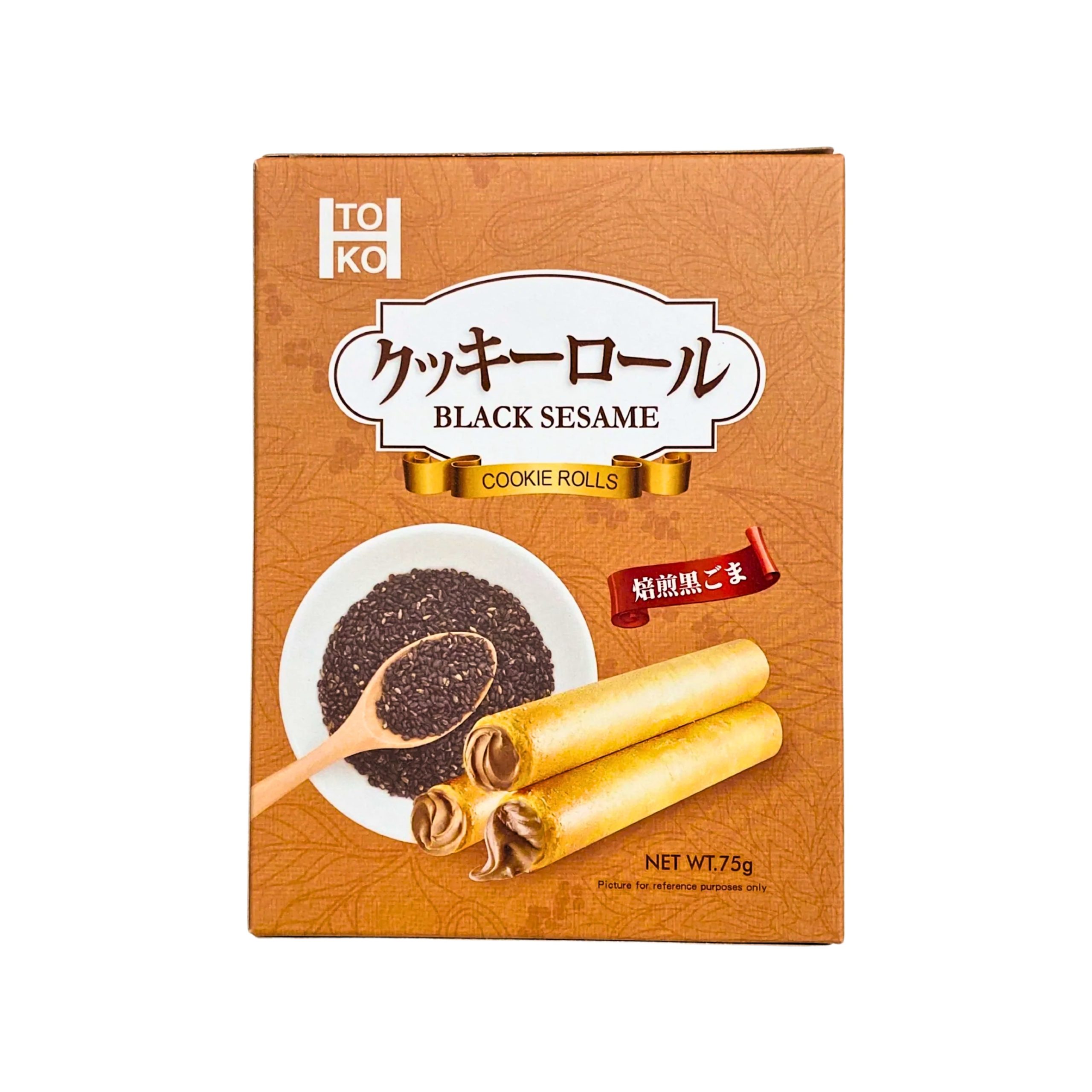 Toko schwarze Sesam-Keksrollen (Taiwan)
