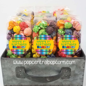 Crayon Color Geburtstag – Popcorn Party Geschenktüten