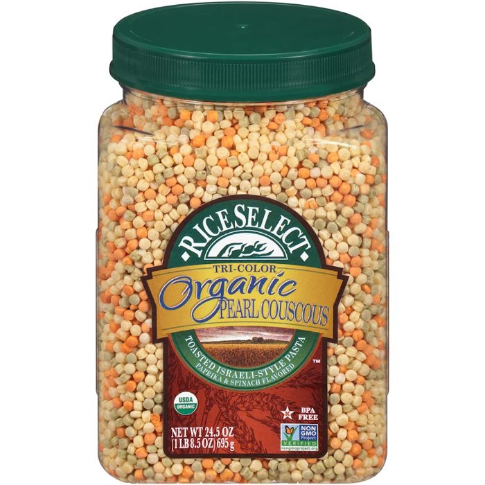 Riceselect Couscous Perle Tri Color 24.5 Oz – Packung mit 4 Stück