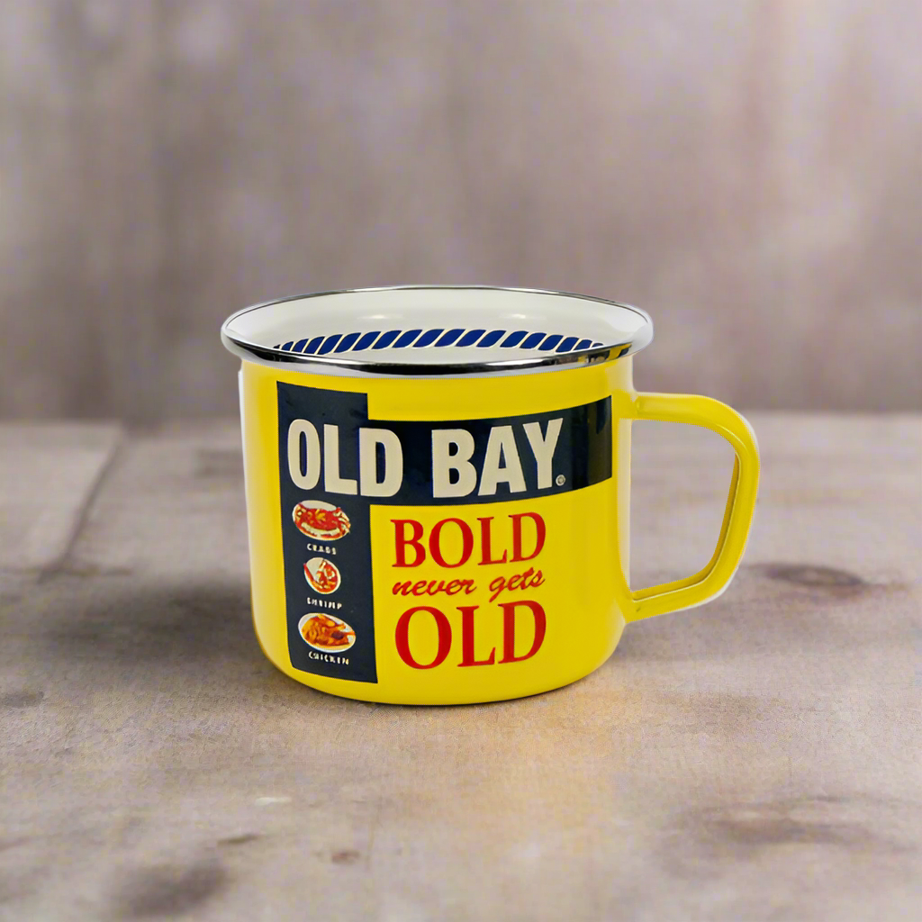 Golden Rabbit Old Bay Emaille Grande Tasse