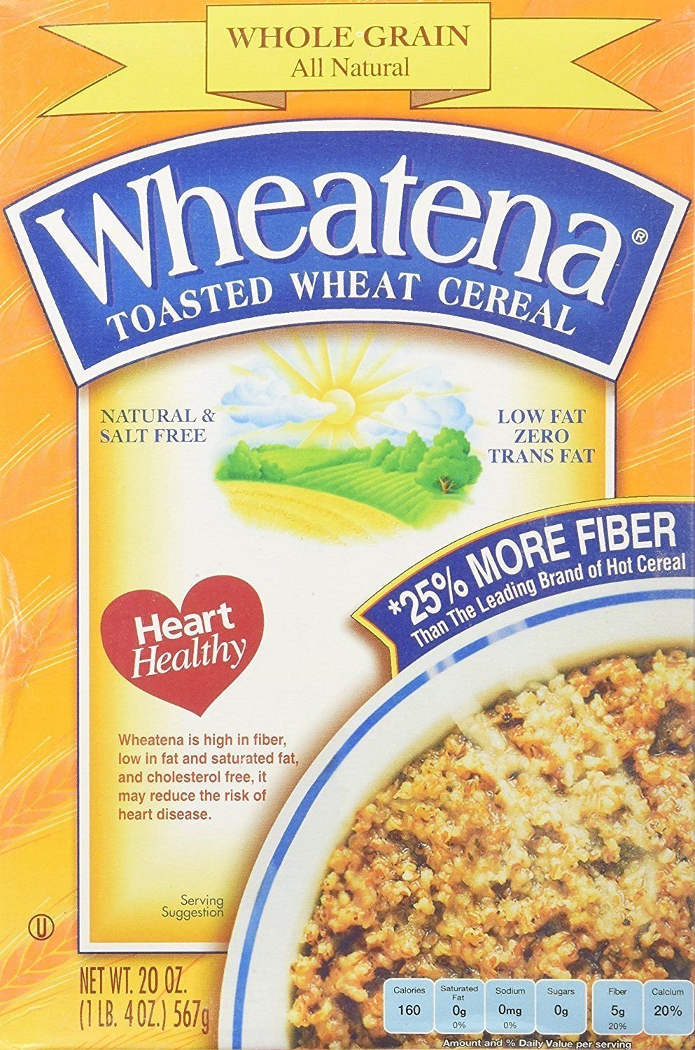 Wheatena Getreide Wheatena 20 Oz – Packung mit 12 Stück