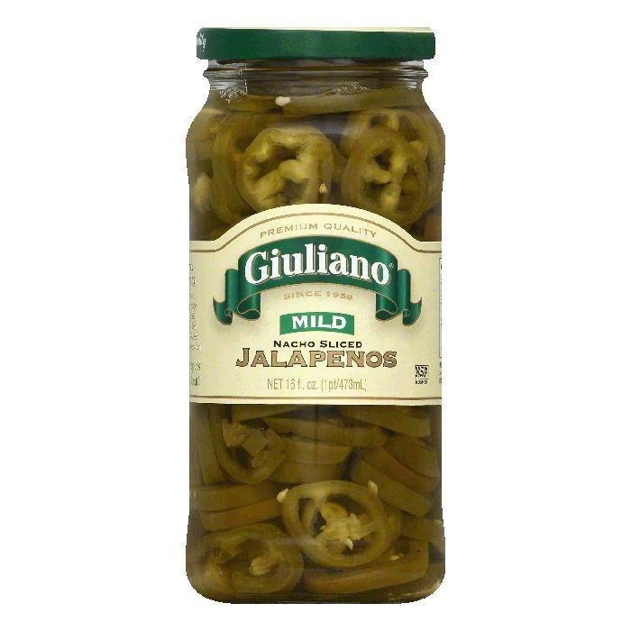 Giuliano – Jalapeño Pfeffer geschnitten Nacho Stil Mild, 16 Oz – Packung mit 6