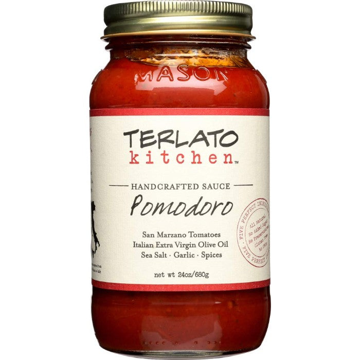 Terlato Küchensauce Pomodoro Smll Batch 24 Oz – Packung mit 6