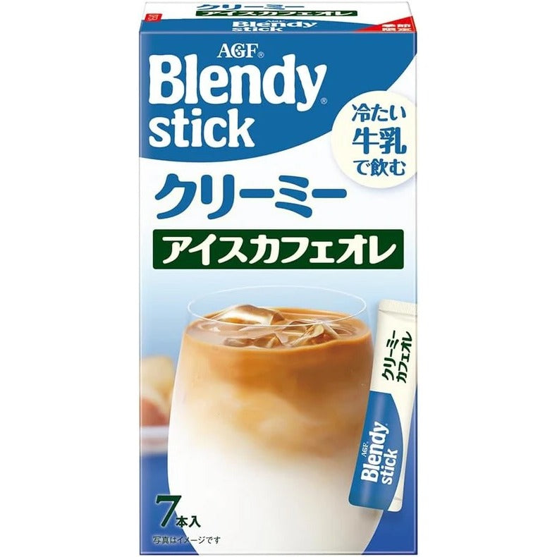 AGF Blendy Stick Creamy Ice Cafe Lait 7 Sticks x 6 Packs Hergestellt in Japan – Tokyo Sakura Mall