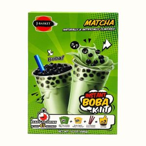 J-Basket Boba Bubble Tee-Kit: Matcha Tee (3 Tassen)