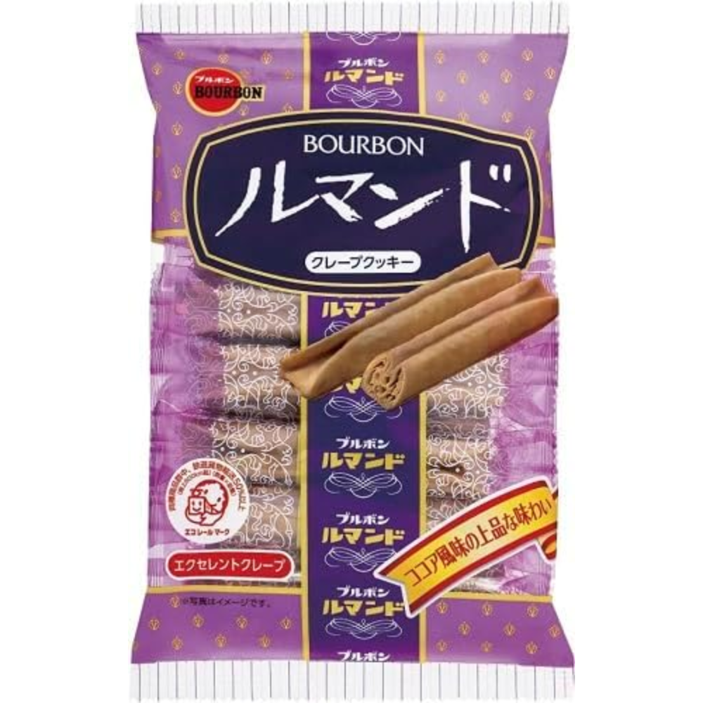 Bourbon Lumonde knusprig Crepe Kekse 12 Stück – Hergestellt in Japan – Tokyo Sakura Mall