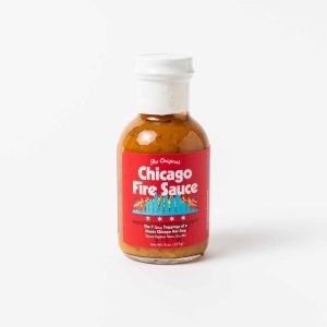 Big Gabel Chicago Stil scharfe Sauce: Chicago Feuer Sauce Flasche