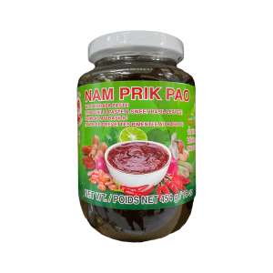 Cock Brand Thai Chilli Paste & Blätter von süßen Basilikum (nam prik pao)