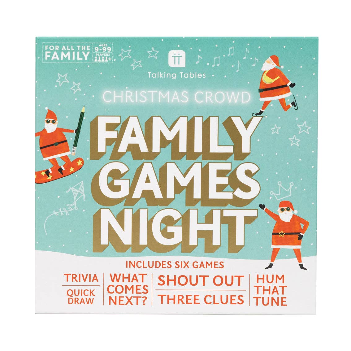 Talking Tables – Weihnachten Familienspiele Nacht – 6 Spiele – Weihnachten 20