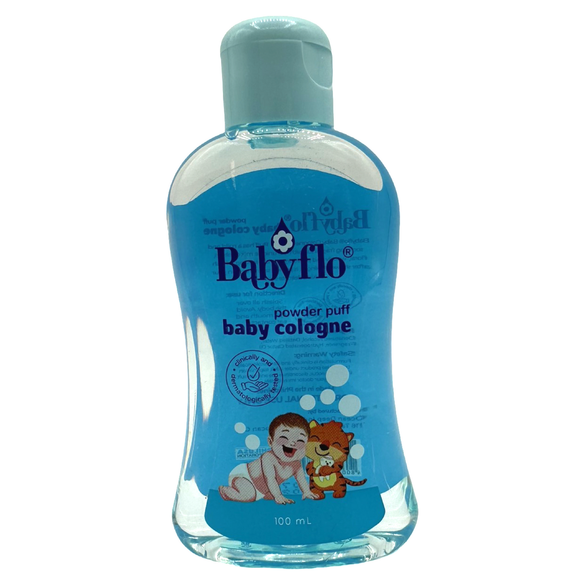 Babyflo – Baby Cologne – Pulver Puff (Blau) – 100 ML