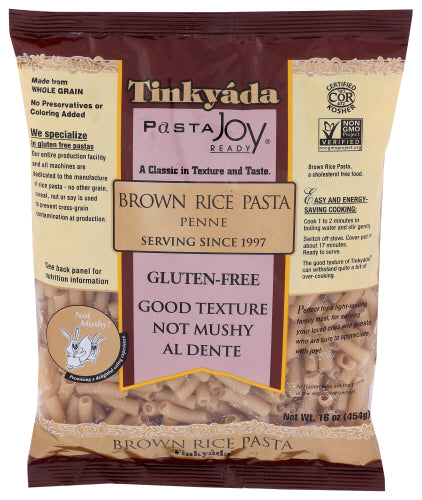 Tinkyada Pasta brauner Reis Penne 16 Oz – Packung mit 1