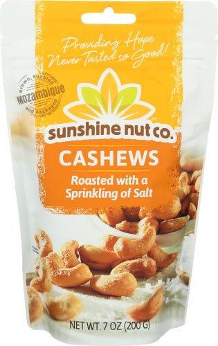 Sunshine Nut Company Cashewnüsse gebraten gesalzen 7 Oz – Packung mit 6